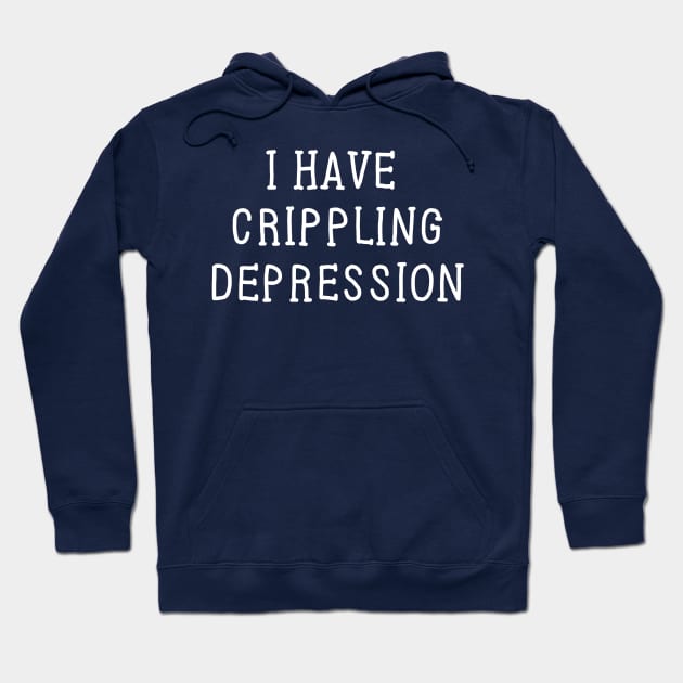 Crippling Depression White Hoodie by GAz